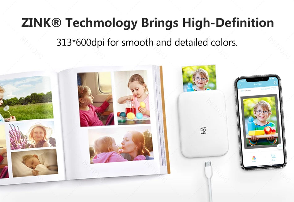 MT53 Portable Color Photo Wifi Printer