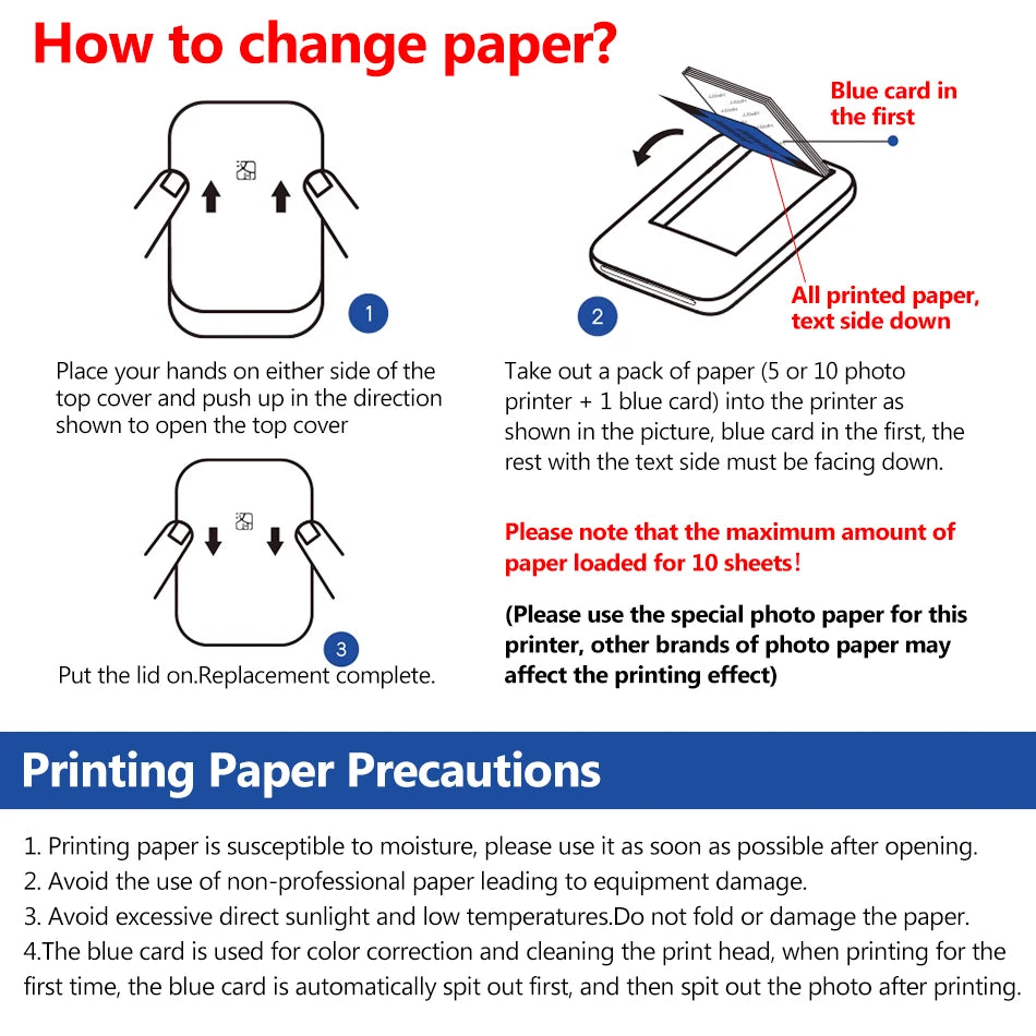 MT53 Portable Color Photo Wifi Printer